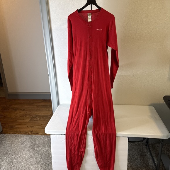 Carhartt Other - Carhartt One‎ Piece Men's Long Johns One Piece Baselayer Red Size XXL New